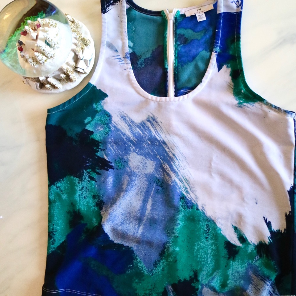 Halston Watercolour Tank Top/Shell - Picture 3 of 6